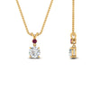 Load image into Gallery viewer, 2-stone-round-pink-sapphire-solitaire-diamond-pendant-in-FDPD11010GSADRPI-NL-YG