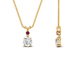 Load image into Gallery viewer, 2-stone-round-pink-sapphire-solitaire-diamond-pendant-in-FDPD11010GSADRPI-NL-YG
