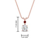 Load image into Gallery viewer, 2-stone-round-ruby-solitaire-diamond-pendant-in-FDPD11010GRUDR-NL-RG