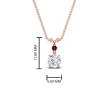 Load image into Gallery viewer, 2-stone-round-ruby-solitaire-diamond-pendant-in-FDPD11010GRUDR-NL-RG
