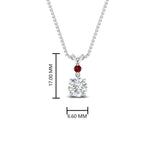 Load image into Gallery viewer, 2-stone-round-ruby-solitaire-diamond-pendant-in-FDPD11010GRUDR-NL-WG
