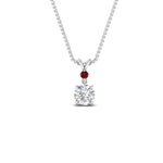 Load image into Gallery viewer, 2-stone-round-ruby-solitaire-diamond-pendant-in-FDPD11010GRUDR-NL-WG
