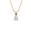 Load image into Gallery viewer, 2-stone-round-ruby-solitaire-diamond-pendant-in-FDPD11010GRUDR-NL-YG