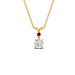 Load image into Gallery viewer, 2-stone-round-ruby-solitaire-diamond-pendant-in-FDPD11010GRUDR-NL-YG
