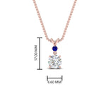 Load image into Gallery viewer, 2-stone-round-sapphire-solitaire-diamond-pendant-in-FDPD11010GSABL-NL-RG

