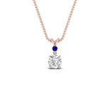 Load image into Gallery viewer, 2-stone-round-sapphire-solitaire-diamond-pendant-in-FDPD11010GSABL-NL-RG
