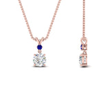 Load image into Gallery viewer, 2-stone-round-sapphire-solitaire-diamond-pendant-in-FDPD11010GSABL-NL-RG
