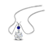 Load image into Gallery viewer, 2-stone-round-sapphire-solitaire-diamond-pendant-in-FDPD11010GSABL-NL-WG