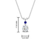 Load image into Gallery viewer, 2-stone-round-sapphire-solitaire-diamond-pendant-in-FDPD11010GSABL-NL-WG
