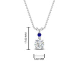 Load image into Gallery viewer, 2-stone-round-sapphire-solitaire-diamond-pendant-in-FDPD11010GSABL-NL-WG
