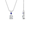 Load image into Gallery viewer, 2-stone-round-sapphire-solitaire-diamond-pendant-in-FDPD11010GSABL-NL-WG