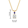 Load image into Gallery viewer, 2-stone-round-sapphire-solitaire-diamond-pendant-in-FDPD11010GSABL-NL-YG