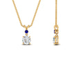 Load image into Gallery viewer, 2-stone-round-sapphire-solitaire-diamond-pendant-in-FDPD11010GSABL-NL-YG