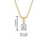 Load image into Gallery viewer, 2-stone-round-solitaire-diamond-pendant-in-FDPD11010-NL-YG
