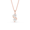Load image into Gallery viewer, 2-stone-swirl-diamond-pendant-in-rose-gold-FDPD11481ANGLE1-NL-RG