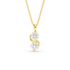 Load image into Gallery viewer, 2-stone-swirl-diamond-pendant-in-yellow-gold-FDPD11481ANGLE1-NL-YG
