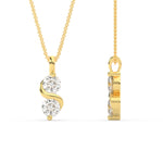 Load image into Gallery viewer, 2-stone-swirl-diamond-pendant-in-yellow-gold-FDPD11481ANGLE2-NL-YG
