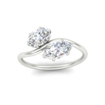 Load image into Gallery viewer, 2-stone-swirl-engagement-ring-in-white-gold-fd11559r-nl-wg1
