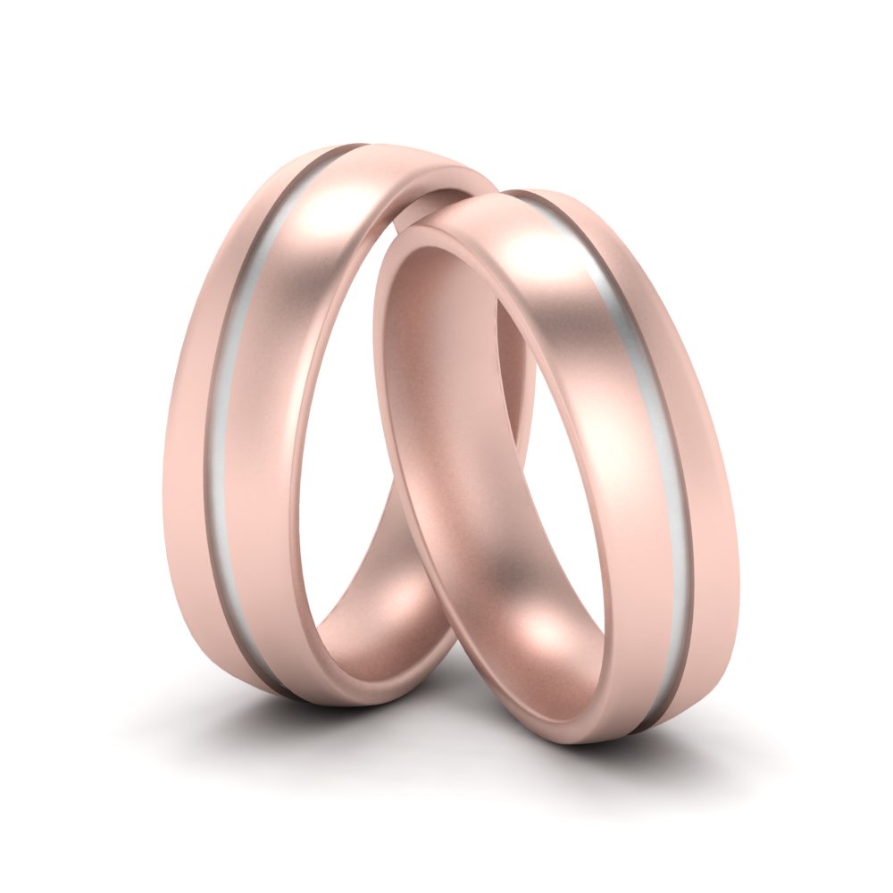 2 Tone Gay Wedding Rings