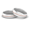 Load image into Gallery viewer, 2 Tone Gay Wedding Rings