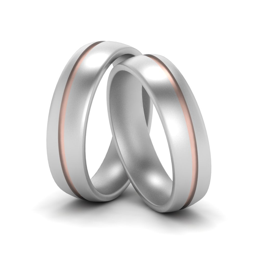 2 Tone Gay Wedding Rings