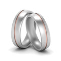 Thumbnail 4 - 2 Tone Gay Wedding Rings