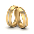 Thumbnail 6 - 2 Tone Gay Wedding Rings