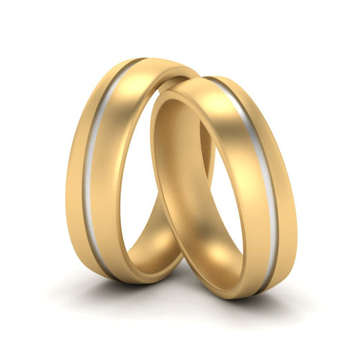 2 Tone Gay Wedding Rings