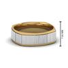 Load image into Gallery viewer, 2 Tone Gold Texture Square Band Ring