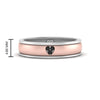 Load image into Gallery viewer, 2 Tone Heart Enamel Wedding Band