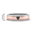 Load image into Gallery viewer, 2 Tone Heart Enamel Wedding Band
