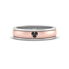 Load image into Gallery viewer, 2 Tone Heart Enamel Wedding Band