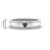 Load image into Gallery viewer, 2 Tone Heart Enamel Wedding Band