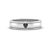 Load image into Gallery viewer, 2 Tone Heart Enamel Wedding Band
