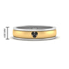 Load image into Gallery viewer, 2 Tone Heart Enamel Wedding Band