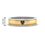 Load image into Gallery viewer, 2 Tone Heart Enamel Wedding Band
