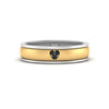 Load image into Gallery viewer, 2 Tone Heart Enamel Wedding Band