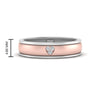 Load image into Gallery viewer, 2 Tone Heart Enamel Wedding Band