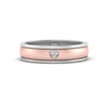 Load image into Gallery viewer, 2 Tone Heart Enamel Wedding Band
