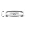 Load image into Gallery viewer, 2 Tone Heart Enamel Wedding Band