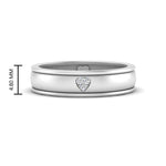 Load image into Gallery viewer, 2 Tone Heart Enamel Wedding Band
