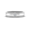 Load image into Gallery viewer, 2 Tone Heart Enamel Wedding Band