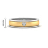Load image into Gallery viewer, 2 Tone Heart Enamel Wedding Band