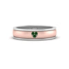 Load image into Gallery viewer, 2 Tone Heart Enamel Wedding Band
