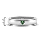 Load image into Gallery viewer, 2 Tone Heart Enamel Wedding Band
