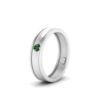 Load image into Gallery viewer, 2 Tone Heart Enamel Wedding Band
