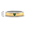 Load image into Gallery viewer, 2 Tone Heart Enamel Wedding Band
