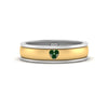 Load image into Gallery viewer, 2 Tone Heart Enamel Wedding Band