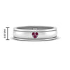 Load image into Gallery viewer, 2 Tone Heart Enamel Wedding Band