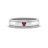 Load image into Gallery viewer, 2 Tone Heart Enamel Wedding Band